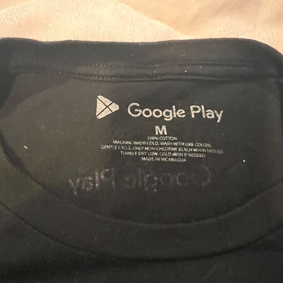 Limited Edition Google Play Graphic T Shirt by Naomi Otsu Black Size M - Picture 3 of 6